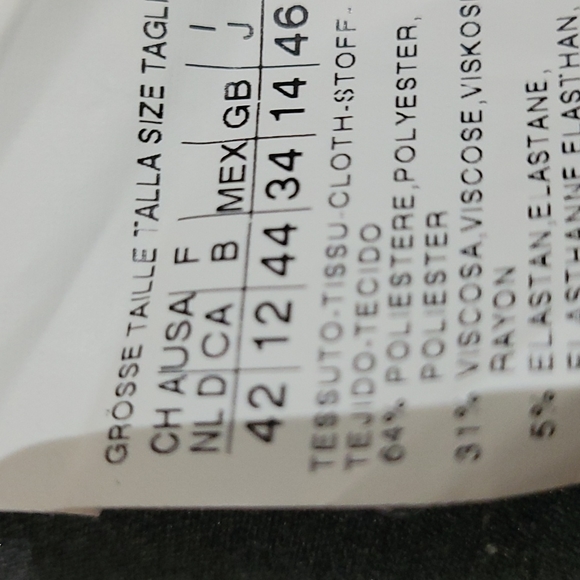 Women's MaxMara grey knit pant, cigarette fit, size 12, like new - Picture 4 of 4